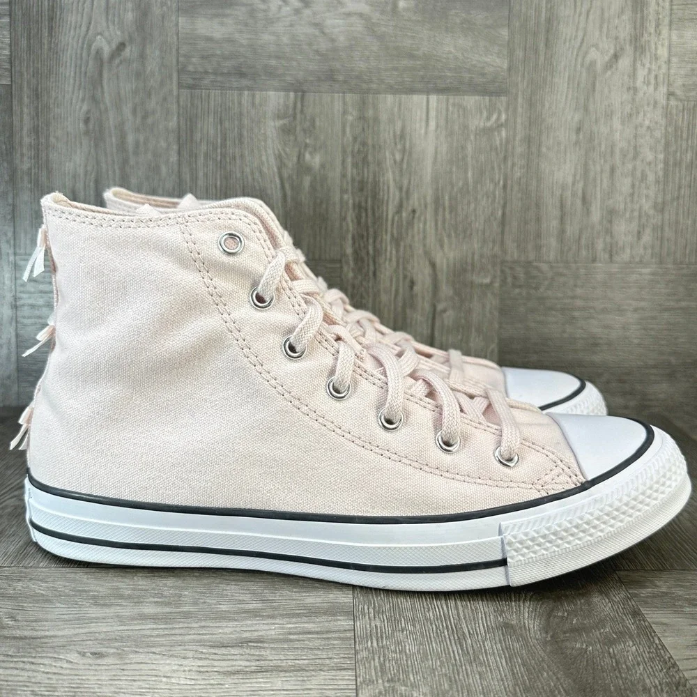 Converse Chuck Taylor High Top Kid 6 Pink‎ New Bow Ruffle Coquette A09281C